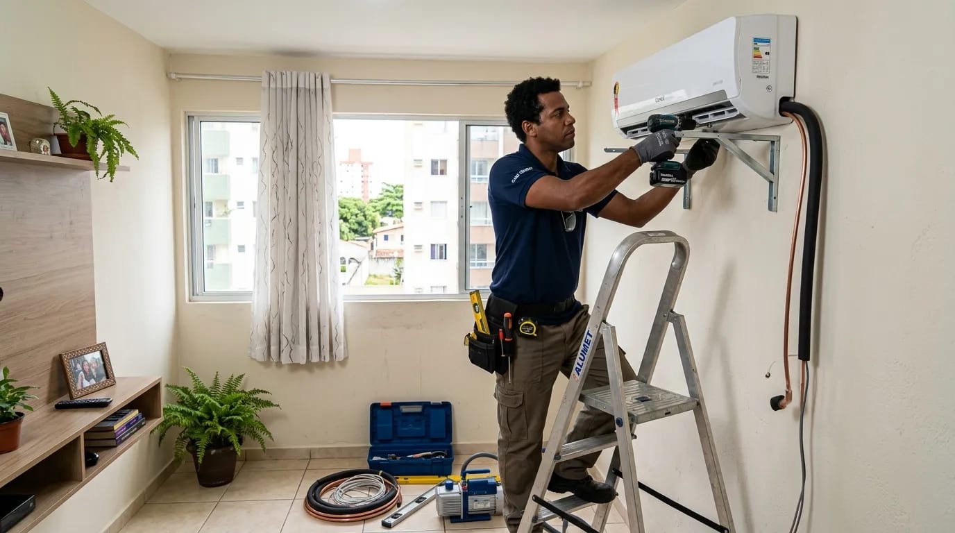 Instalação de ar-condicionado split em João Pessoa‑PB