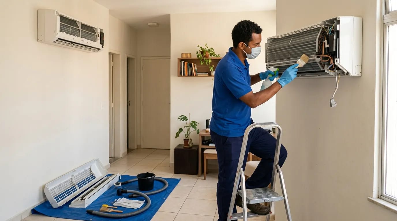 Limpeza da evaporadora em João Pessoa‑PB